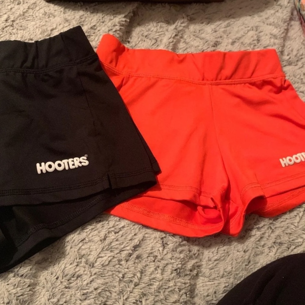 Hooters spandex shorts